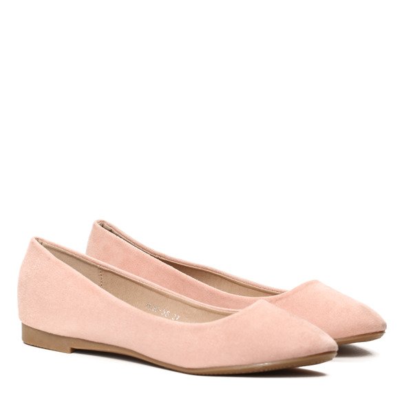 Różowe, klasyczne balerinki Gaia- Obuwie