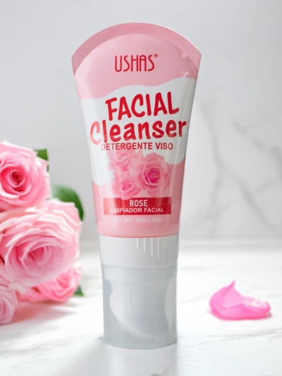 Spumă de curățare hidratantă cu trandafir pentru față 85g