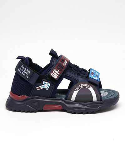 OUTLET Sandale pentru copii bleumarin cu Velcro Wukapi - Incaltaminte