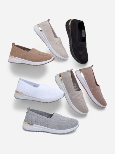 Royalfashion Pantofi slip-on din material pentru femei Perfeti