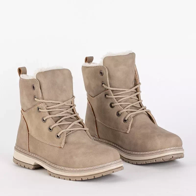 OUTLET Cizme misqa dama bej mat. Încălţăminte