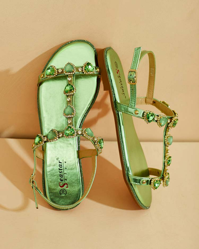 Royalfashion Sandale femei Selina zirconiu