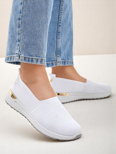 Pantofi slip-on din material pentru femei Royalfashion Perfeti