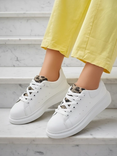 Lalla Bianca: Sneakers Eleganți Dama cu Platformă