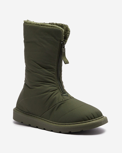 Cizme de damă verde închis a'la cizme de zăpadă Tirigga- Footwear