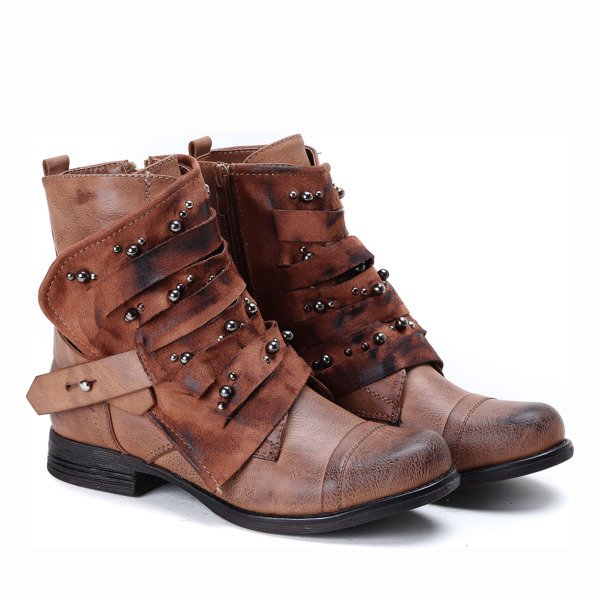 Brązowe workery Jaycee - Obuwie