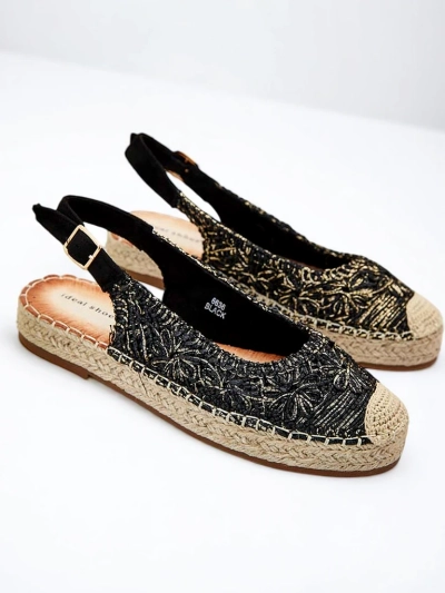 Royalfashion Espadrile de damă cu broderie decorativă