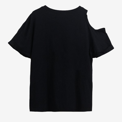 Czarny t-shirt damski Myszka Minnie - Odzież