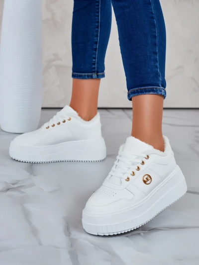Royalfashion Adidași călduroși de damă cu blană Rozit