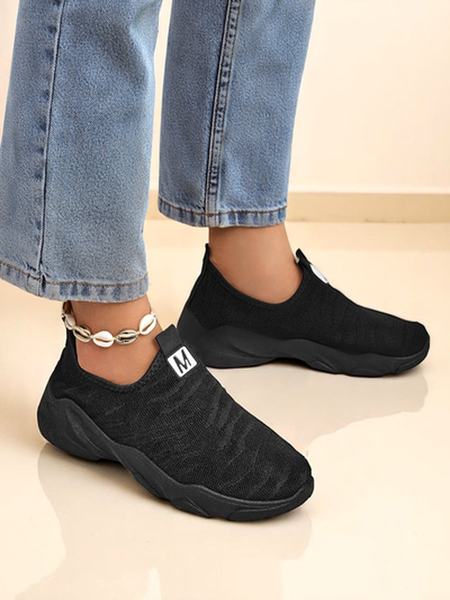Royalfashion Wsuwane damskie materiałowe buty sportowe Flex Move