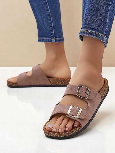 Sandale de damă Royalfashion cu catarame Foumy