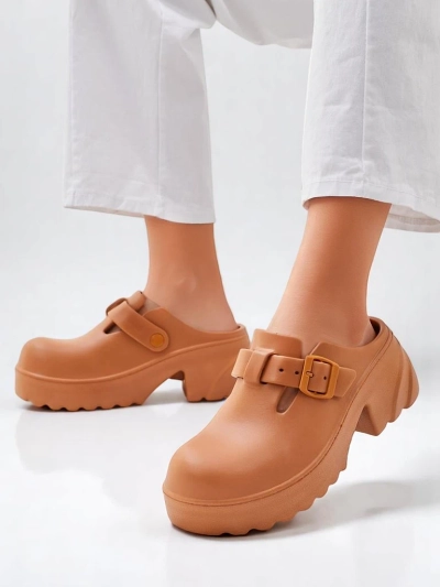 Sandale cu toc din cauciuc pentru femei Royalfashion Voxones