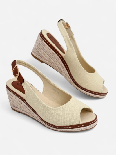 Sandale cu toc wedge Royalfashion pentru femei, cu vârful deschis Tafenis