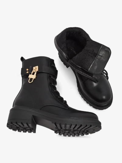 Botine de damă din piele ecologică Taleves