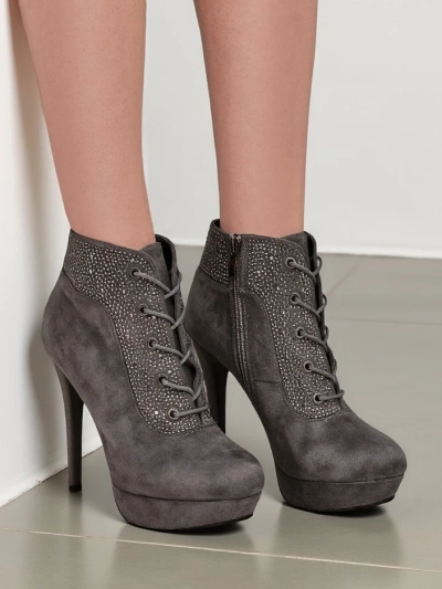 Botine pentru femei Royalfashion cu strasuri Efelolo