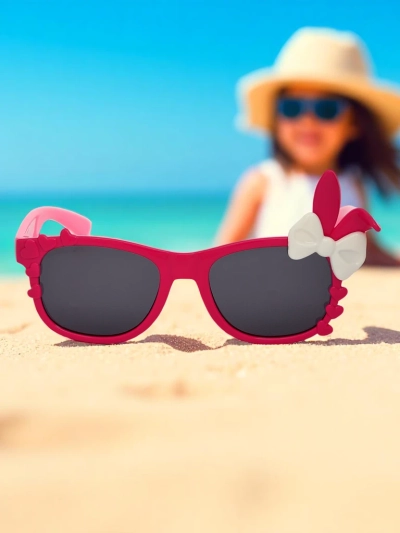 Royalfashion Ochelari de soare pentru copii Bunny Shine cu decorațiuni