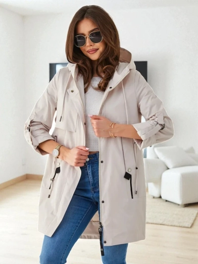 Royalfashion Geacă lungă de vânt pentru femei