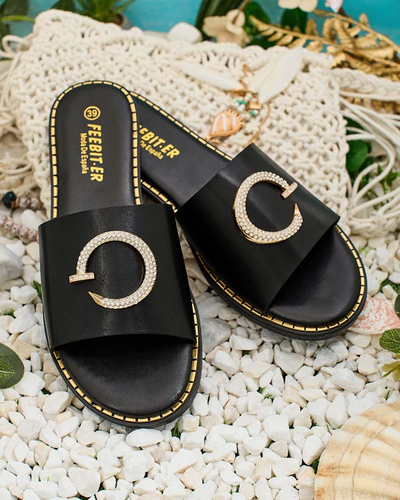 Royalfashion Omerta flip-flops cu talpă plată pentru femei