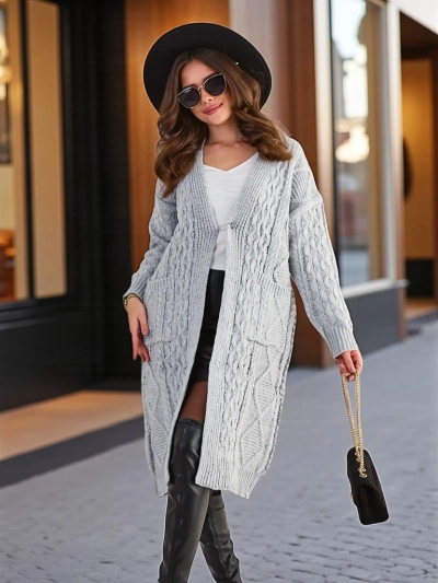 Pulover poncho tricotat pentru femei de la Royalfashion