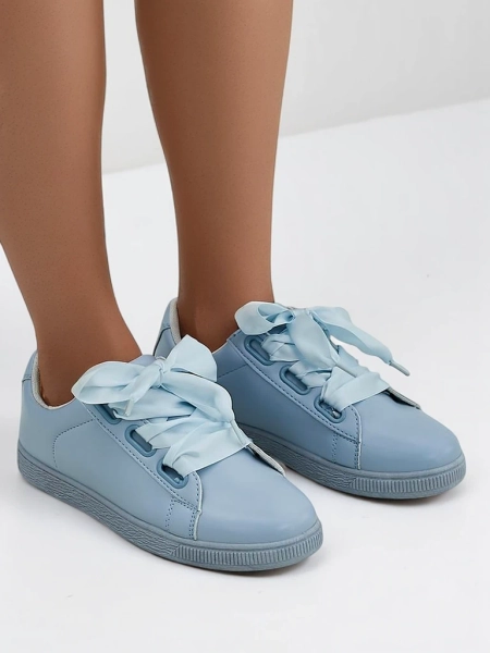 Pantofi sport din eco-piele pentru femei Royalfashion cu șireturi decorative Etti