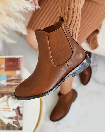 Royalfashion Cizme negre pentru femei a'la sztyblety cu ornamente Ederte