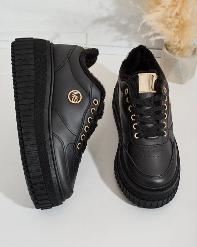 Royalfashion Adidași încălțați de damă cu blană Sofi