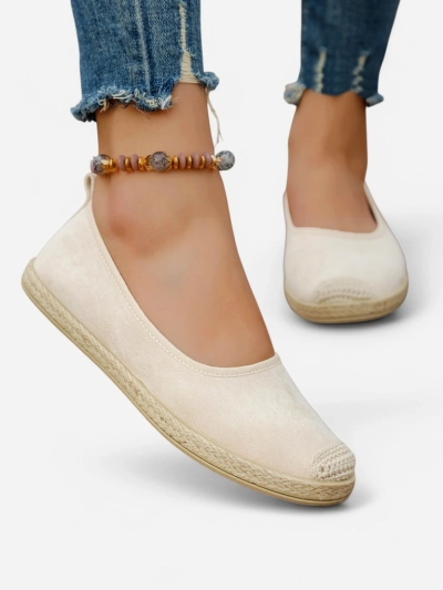 Espadrile ecologice din suede pentru femei Royalfashion Aroles