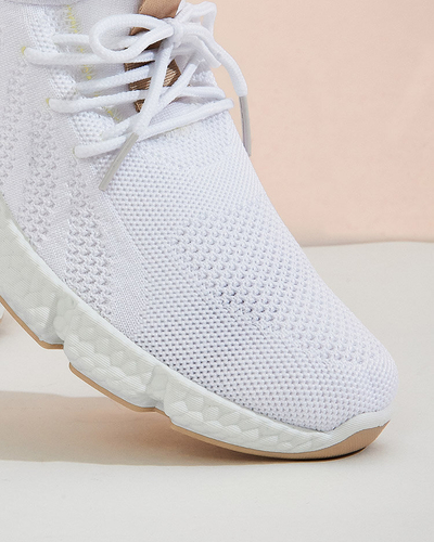Pantofi sport alb si bej pentru dama Baym - Incaltaminte