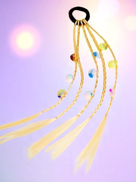 Royalfashion Codițe împletite pe elastic cu scoici