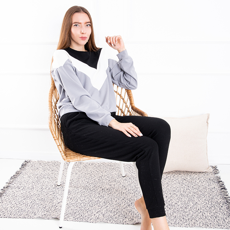 Set tricolor gri pentru femei - Îmbrăcăminte