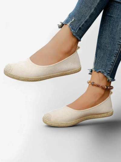 Espadrile ecologice din suede pentru femei Royalfashion Aroles