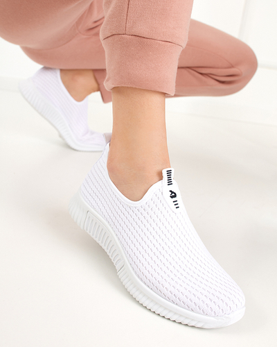 Tenisi slip-on dama albi Banila - Incaltaminte