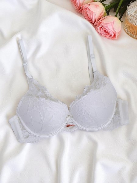 Royalfashion Sutien push-up de damă cu dantelă Luna Push-Up