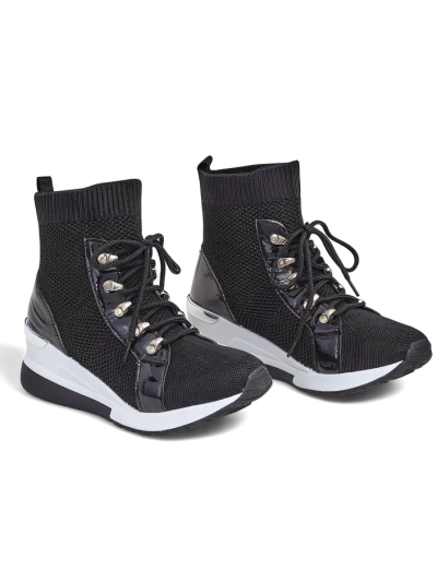 Sneakers Clasic Giulietta Negri cu Platformă Ascunsă
