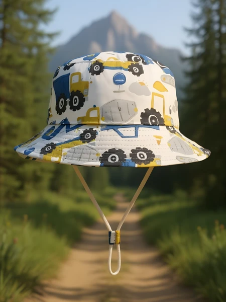 Royalfashion Pălărie tip bucket pentru copii cu petice vesele