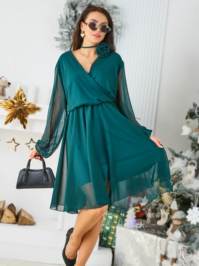 Royalfashion Rochie clasică pentru femei până la genunchi