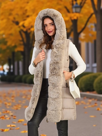 Geacă de damă Royalfashion cu mâneci detașabile