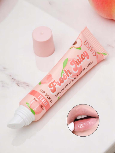 Exfoliant de buze cu piersici