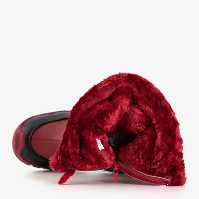 OUTLET Cizme de zăpadă maro pentru copii Iana - Încălțăminte