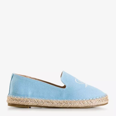 OUTLET Espadrile Bahia de culoare albastru deschis pentru femei - Încălțăminte