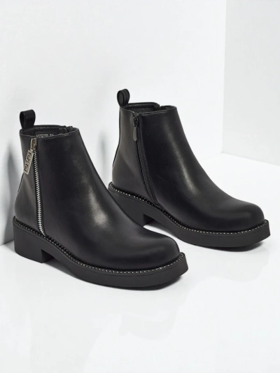 Botine de damă din piele ecologică Belvani