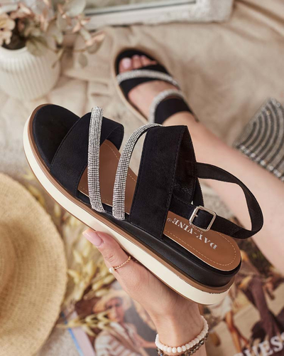 Royalfashion Sandale cu tocuri joase Obissa pentru femei