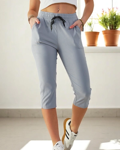 Royalfashion Șorturi din bumbac pentru femei 3/4