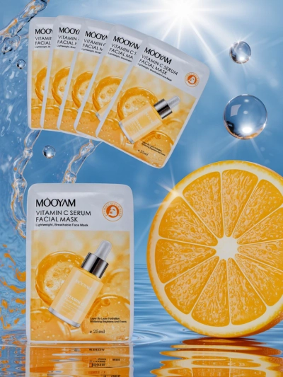 Mască tip șervețel cu vitamina C