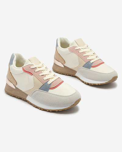 Adidași sport pentru femei, bej și gri Runan - Încălțăminte