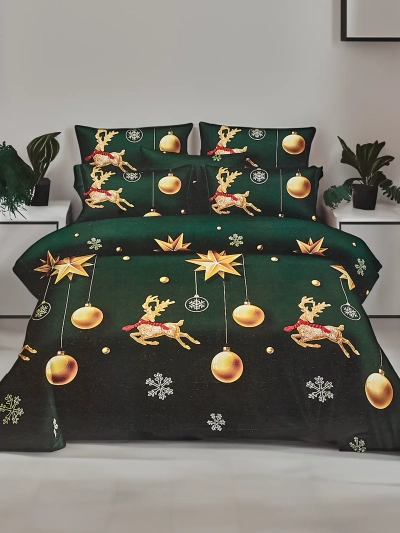 Lenjerie de pat Royalfashion de Crăciun 160x200 set 3 PIESE