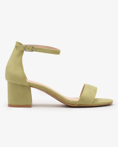 Royalfashion Sandale stiletto joase de damă verzi Mesteri