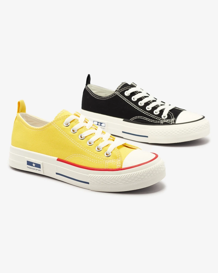 Adidași cu șiret pentru femei negri Cerity - Încălțăminte