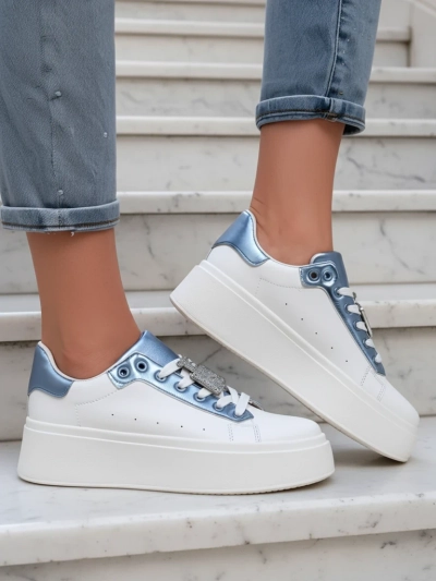 Bella Corsa Ecru Sneakers Damă Handmade