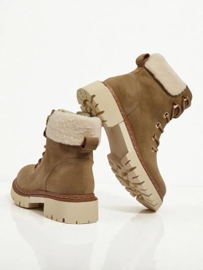 Botine traper de damă cu blană Tessara